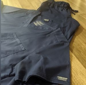 Like-New M CHEROKEE Women's Navy Blue Scrub SET